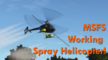 Microsoft Flight Simulator Helicopters: Cabri G2 with Working Spray Kit!
