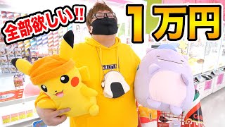 【ご褒美!!】クレーンゲーム１万円で欲しい景品全部取り放題してみたら最高すぎたwww