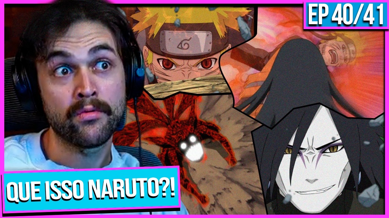 Naruto libertou a QUARTA cauda e... Naruto VS Orochimaru | NRTSHI EP 40/41