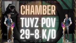 LOUD tuyz POV Chamber on Sunset 298 K/D (VALORANT Pro POV)