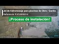 ¿Cómo se instala un Jet de Hidromasaje en piscinas de Obra (gunita)?