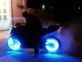 Mi moto/ my bike, leds en llantas/ leds on rimes