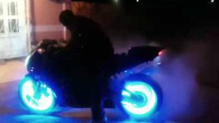 Mi moto/ my bike, leds en llantas/ leds on rimes