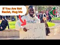 If you are not racist hug me social experiment in algeria