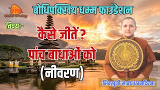 Abhidhamma (Lecture 13) in English and Hindi! Topic: How to overcome "Hindrances" (Part 1)? Profile
