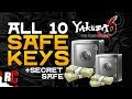 YAKUZA 6 | All 10 Safe Key Locations (+Opening Secret Safe at Serena Rooftop)