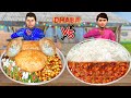 Chole bhature vs rajma chawal food challenge hindi moral stories hindi kahani funny comedy