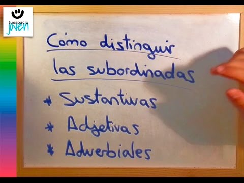 Cómo distinguir las subordinadas sustantivas, adjetivas y adverbiales