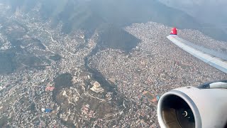 Nepal Airlines Airbus A330-243 storming out of Kathmandu airport (takeoff with Mountain View’s)