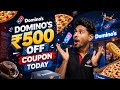 🍕 Domino’s Coupon Code Today 💥 Get Up To ₹500 OFF on Pizza Orders 🎉 Limited Time Deal