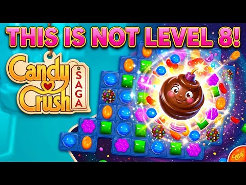 Level 8 | Candy Crush Saga | Walkthrough, Gameplay, No Commentary