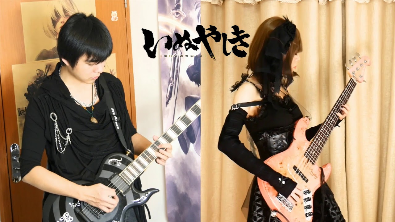 《Inuyashiki》 OP 《My hero》-1 key Guitar&Bass cover by Jimmy&Noki