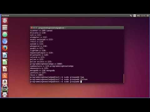 Ubuntu Lesson 24: Groupadd, Groupdel Command - Tutorial For Beginners ...