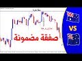 فوركس تعلم التداول ودخول صفقة بيع على زوج الأسترالى نيوزلاندى