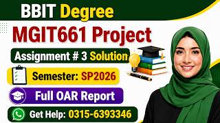MGIT661 final Project - i Assignment 3 solution Revised OAR Report 2026 #mgit661 mgit 661 project