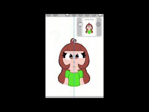 Haciendo remake de un dibujo mío :3💚💕