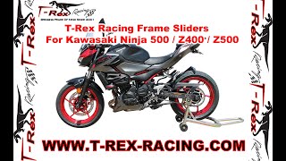 T-Rex Racing Frame Sliders For Kawasaki Ninja 500 / Z400 / Z500