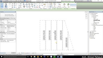 revit architecture and structure course-part 29- Beam System (arabic)