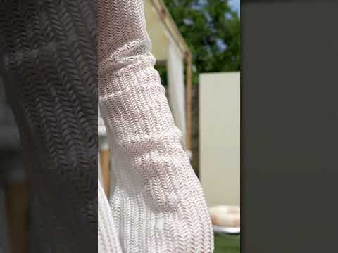 Жіночий купальник 3в1 бразильське бікіні з тунікою із сітки VICTORIAN білий, видео 2