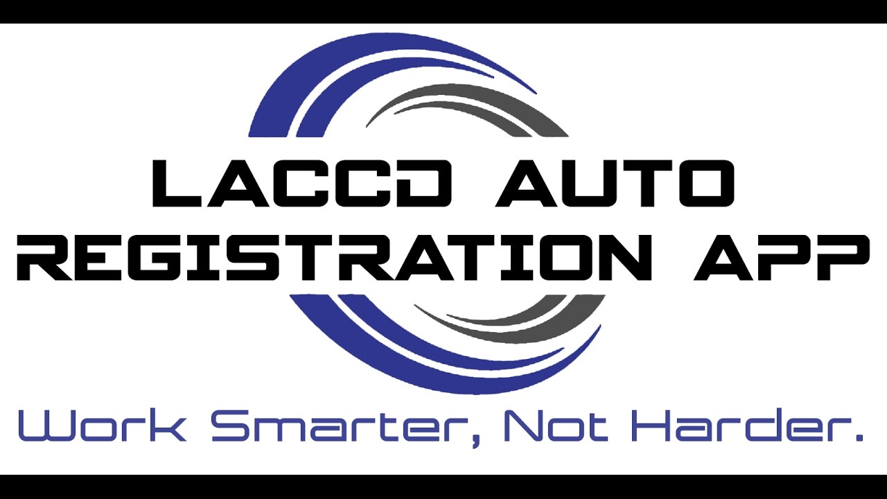 How to Use the LACCD Auto Registration App YouTube