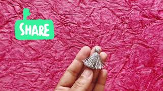 How to make gorgeous tassels earring | Earring Tutorial | 3 layered Tassels Earring