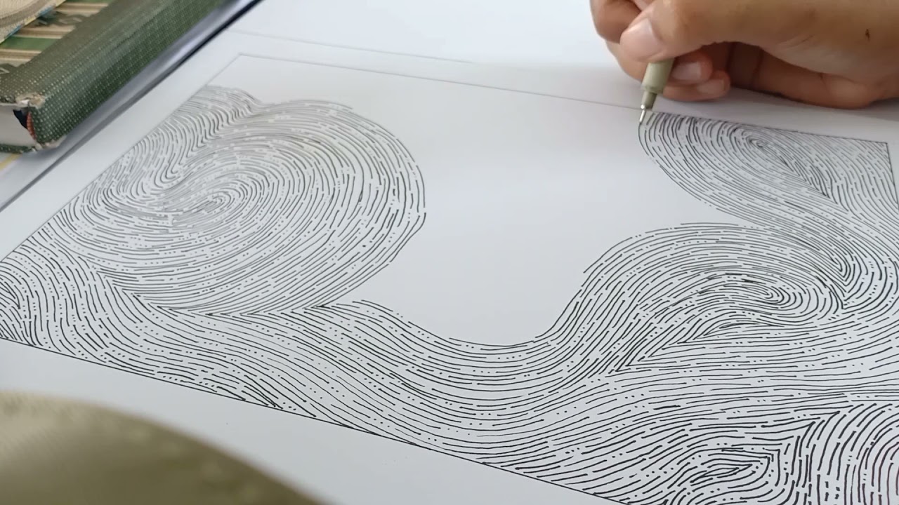 Make Fingerprint Pattern with Lines and Dots
on Papper