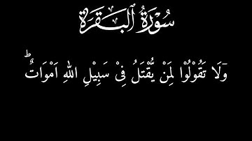 يَا أَيُّهَا الَّذِينَ آمَنُوا اسْتَعِينُوا بِالصَّبْرِ وَالصَّلَاةِ | سورة البقرة آیت 153" 158| 