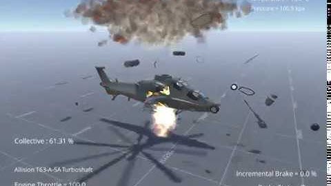 Silantro Unity3D Helicopter Toolkit: Destruction Test