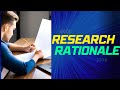 RESEARCH RATIONALE