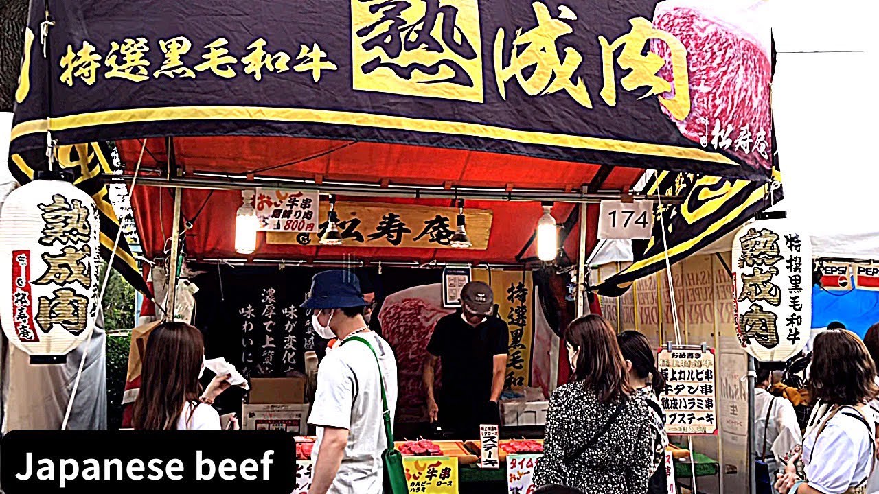 客が永遠に途切れない「黒毛和牛」屋台  