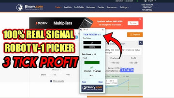 Binary.com Trading Strategy 2021 || 100% Real Signal Robot V-1 PICKER