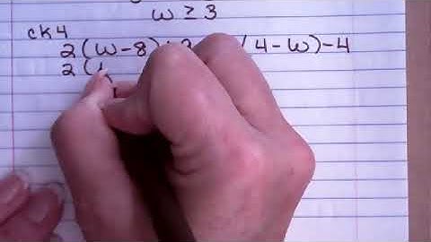 Video Notes: Solve & Check Inequalities With Variable on Both Sides