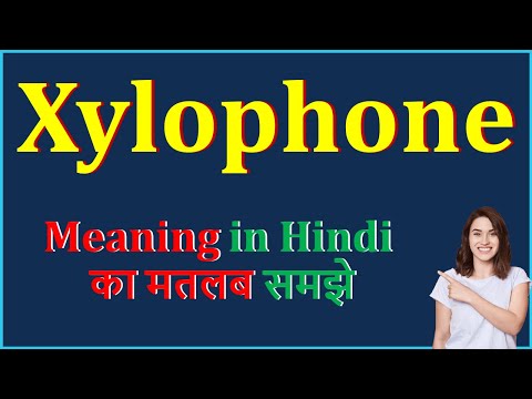 Xylophone Meaning in Hindi | Xylophone ka matlab kya hota hai | Xylophone का अर्थ