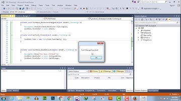 051 - L - C# ListBox FontChanged Event Handler