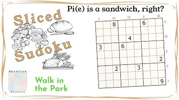 Sliced Sudoku Puzzle Pack : Pi(e) is a sandwich, right? by EPH