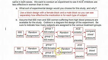 Day 7 HW   Experimental Design   Random, Block and Matched Pairs