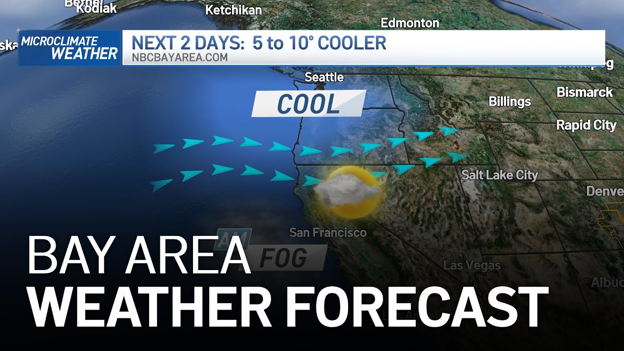Bay Area Forecast: Cooler and NorCal Rain Chances - YouTube