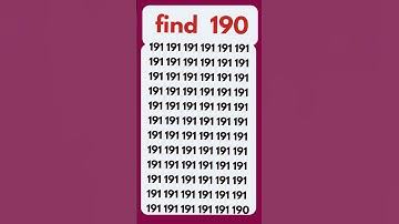 Find the odd number 190 #shorts #youtubeshorts #oddoneout