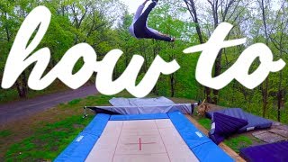 HOW TO CORK 7 ON TRAMPOLINE | Tutorial