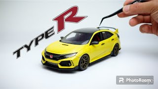 BUILDING A TYPE-R HONDA CIVIC FK8 RESIN MODEL CAR