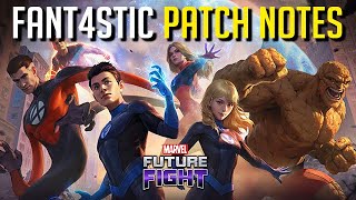 FANTASTIC FOUR UPDATE PATCH NOTES! HUH - Marvel Future Fight