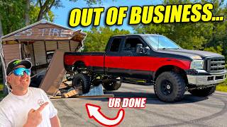 I Demolished Cleet & Squirrels Tire Shop With The Most Ridiculous Vehicle We BUILT...