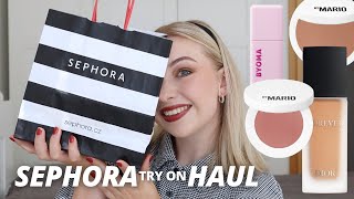 SEPHORA TRY ON HAUL | Byoma, Makeup by Mario, Dior, Sephora collection