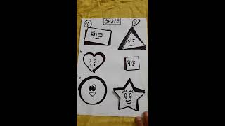 How to learn shape to your toddler kindergarten #ACTIVITY ON SHAPES#WORKSHEET ON SHAPES