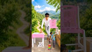 Foldable Stool Vs Pink Chair Table Unboxing and Testing 😱🔥😲 #viral #shorts #ytshorts #trending