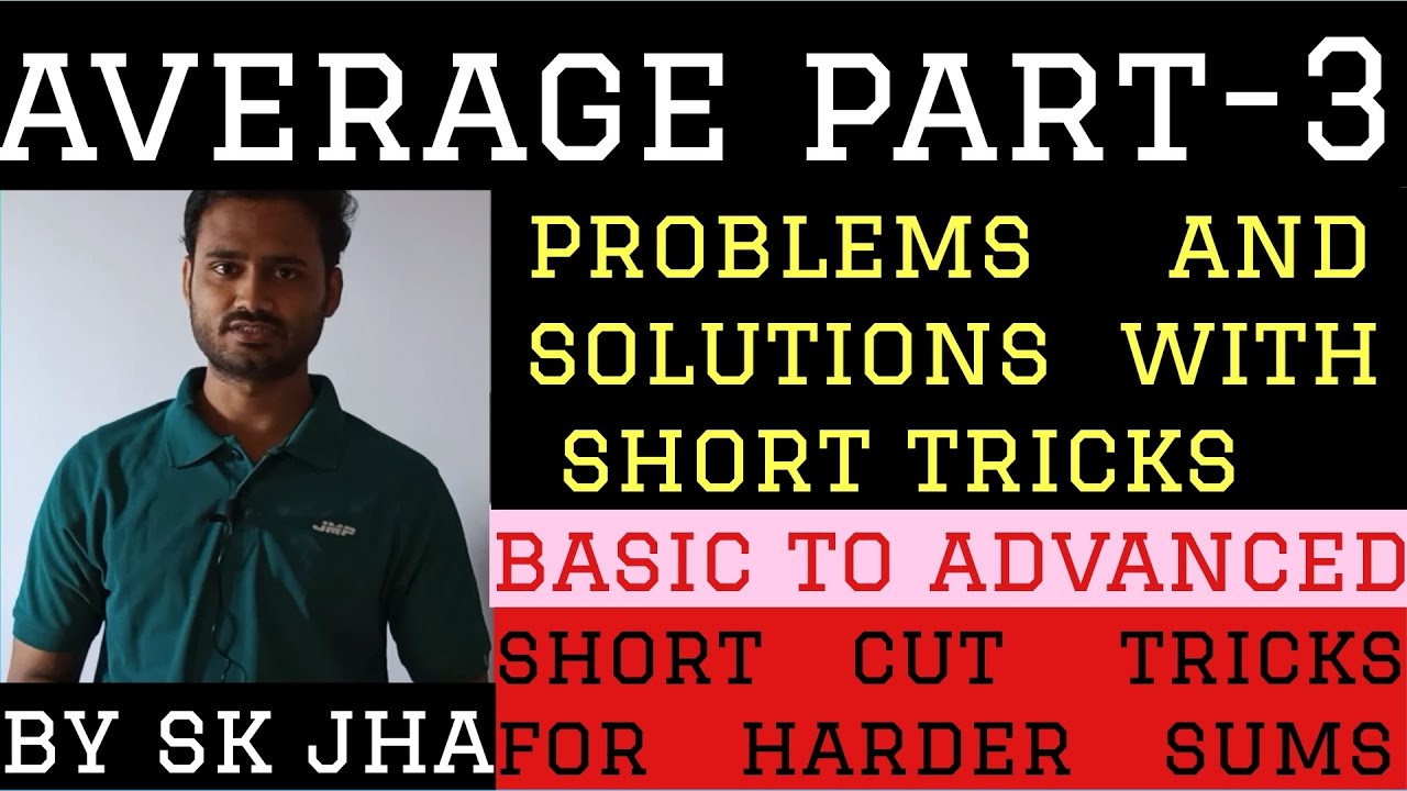 Average tricks to solve questions quickly/average problem and solution ...
