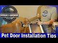 Exterior Wall Dog Door Installation // How-to //