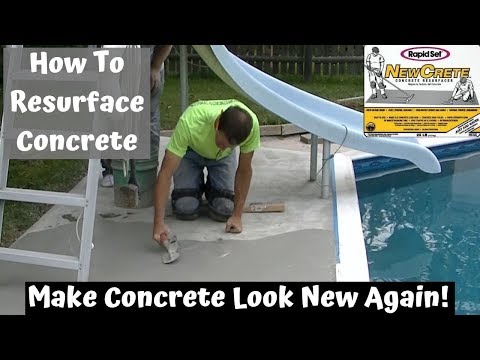 Video: Paano mo ginagamit ang Newcrete concrete resurfacer?