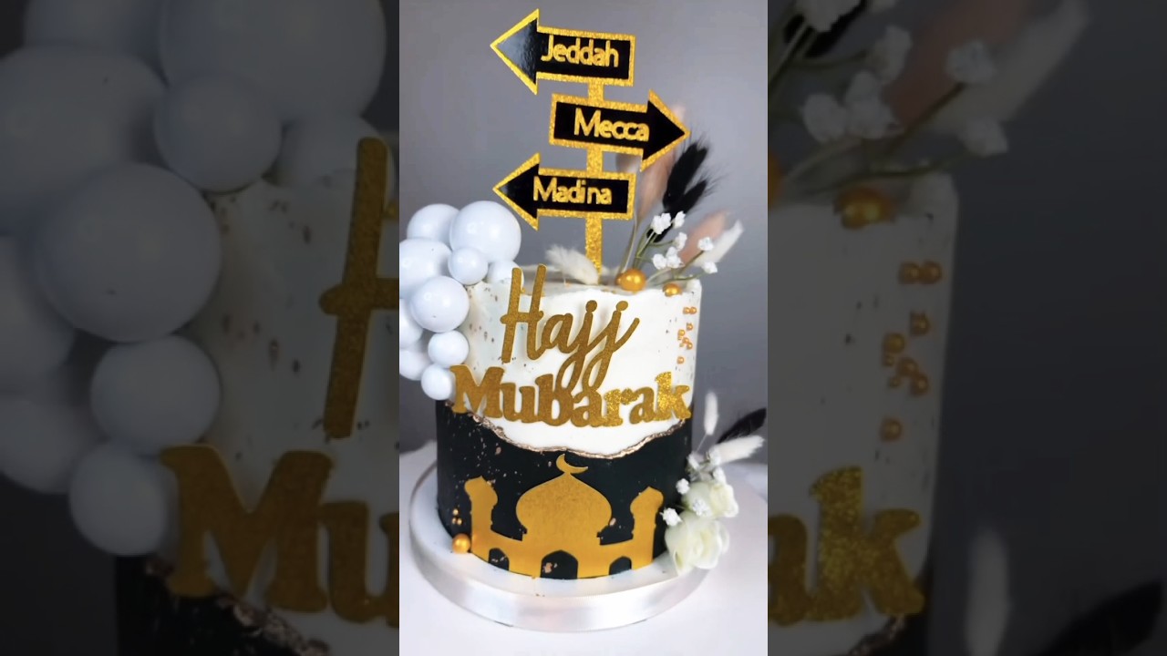 Hajj Mubarak Theme Cake 
