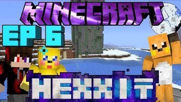 Minecraft Hexxit Ep 6: Gathering Moss from Tower
